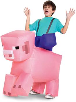 Minecraft Pig Ride-On Child Inflatable Costume