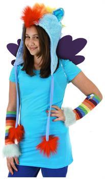 My Little Pony Rainbow Dash Costume Hoodie Hat PartyBell