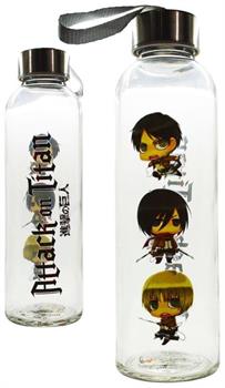 Attack On Titan Glass Water Bottle - PartyBell.com