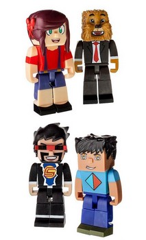 Tube Heroes Deluxe 3" Action Figure 4-Pack