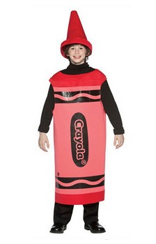 Red Crayola Crayon Child Costume Tween - PartyBell.com