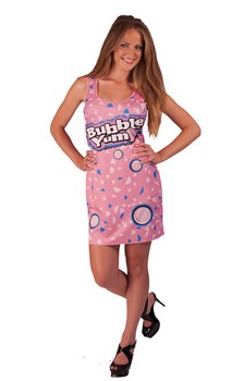 Bubble Yum Costume Original Teen Tank Dress - PartyBell.com