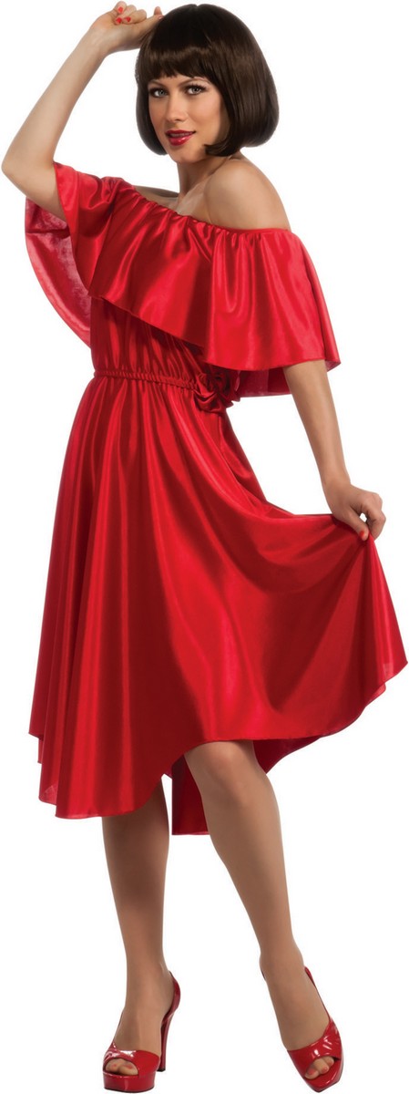 Saturday Night Fever Red Dress Adult Costume - PartyBell.com