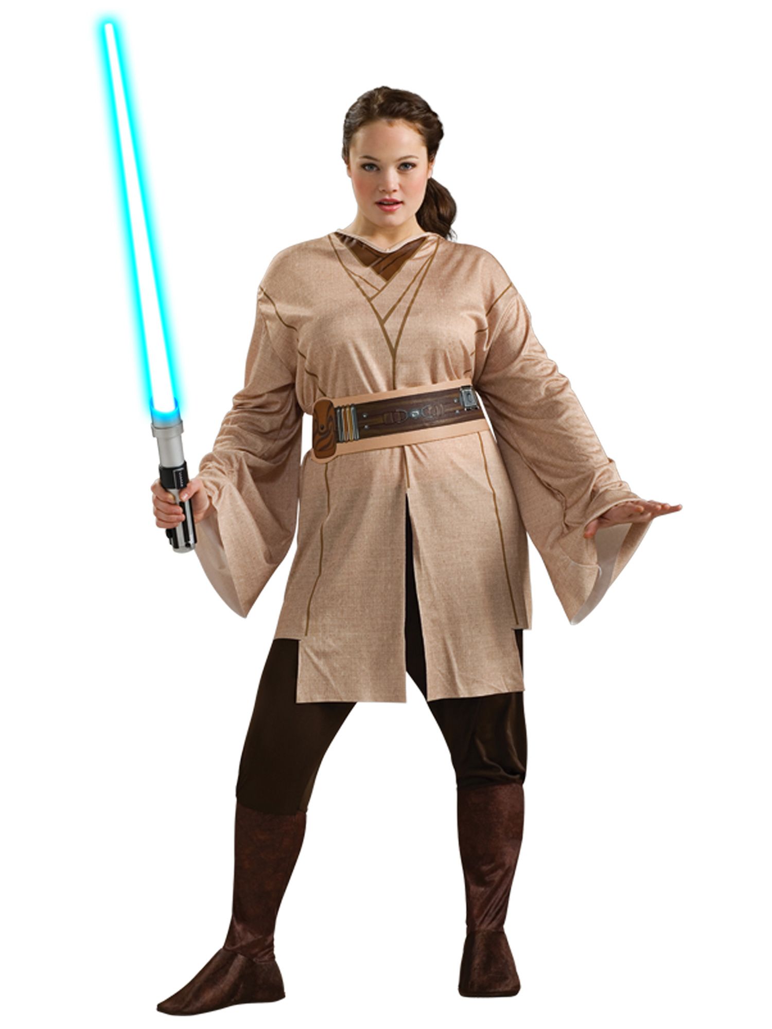 Star Wars Female Jedi Adult Plus Costume - PartyBell.com